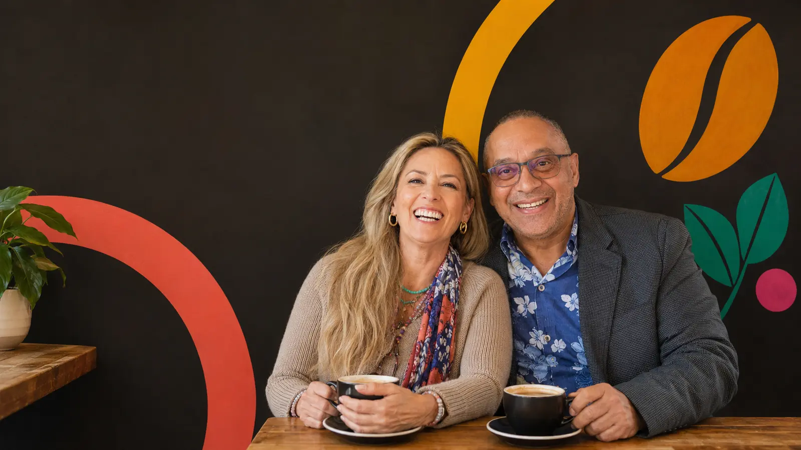 Fundadores de Micucci Coffee Roasters compartiendo café